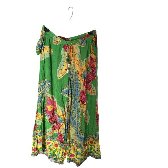 Cynthia Rowley Womens L Pants Palazzo CoverUp Lounge Beach Tropical Cottagecore - Picture 2 of 6